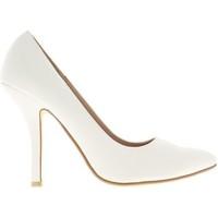 Chaussmoi Pumps large female waist white heel 12cm pointed tips women\'s Court Shoes in white