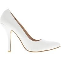 Chaussmoi Pumps large female waist white 12cm sharp heel Polish women\'s Court Shoes in white