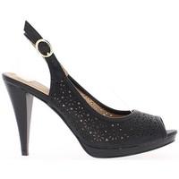 chaussmoi purposes of 105 cm and mini heel black sandals platform wome ...