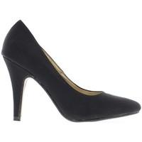 Chaussmoi Matte black pumps heels 10cm sharp needle women\'s Court Shoes in black