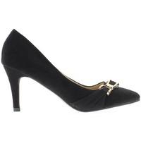 Chaussmoi Black tips pumps pointed to 7.5 cm heel women\'s Court Shoes in black