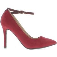 chaussmoi sharp red shoes with thin heels 10cm suede and thin bride as ...