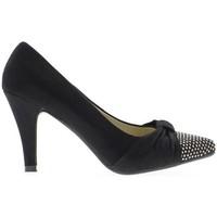 Chaussmoi Black 10.5 cm FishNet heels pumps women\'s Court Shoes in black