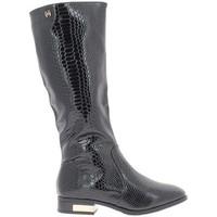 chaussmoi boots black women doubled to 3cm look crocodile leather heel ...