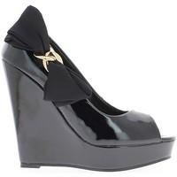 Chaussmoi Offset Matt Black woman with small heel 4 cm round tips women\'s Court Shoes in black