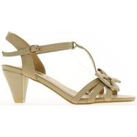 chaussmoi sandals beige 105 cm heel womens sandals in beige