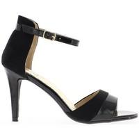 Chaussmoi Sandals black bi material to 9.5 cm heels women\'s Sandals in black