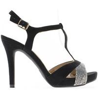 Chaussmoi Black Heel Sandals 11 cm women\'s Sandals in black