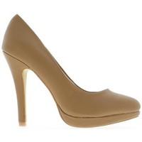 Chaussmoi Pumps moles to 11cm heel women\'s Court Shoes in brown