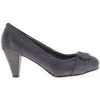 Chaussmoi Retro blue 7cm heel pumps women\'s Court Shoes in blue