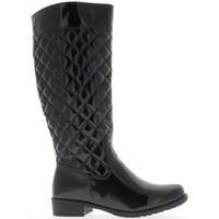 chaussmoi boots large female waist black heel 35 cm varnished womens h ...