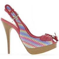 chaussmoi multicoloured heel 13cm and platform sandals womens sandals  ...