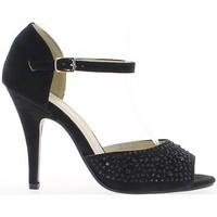 chaussmoi black shoes with heels of 105 cm and tray open front and sid ...