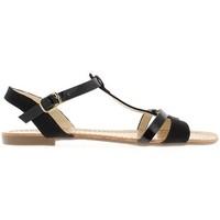 chaussmoi barefoot black woman at 15 cm heel womens sandals in black