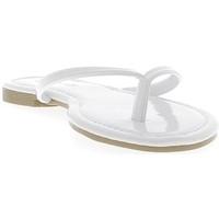 Chaussmoi Varnish white flip-flops to 0.5 cm talonette women\'s Flip flops / Sandals (Shoes) in white