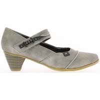 Chaussmoi Comfortable gray pumps heel 5cm pointed tips women\'s Court Shoes in grey