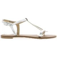 chaussmoi barefoot woman silver to twill tape 1 cm womens sandals in s ...