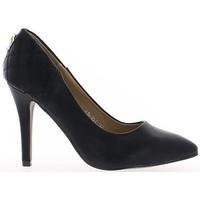 Chaussmoi Senior black female pumps to 10.5 cm sharp heel women\'s Court Shoes in black