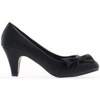 Chaussmoi Shoes painted black woman 8cm heel women\'s Court Shoes in black