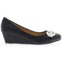 Chaussmoi Pumps large khaki heel offset 5 cm end varnishes women\'s Court Shoes in black
