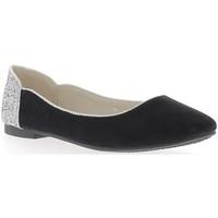 chaussmoi ballerines noires aspect daim bouts ronds arrire et liser mt ...