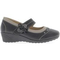 Chaussmoi Shoes women black comfort heel 4 cm edged bronze women\'s Shoes (Pumps / Ballerinas) in black