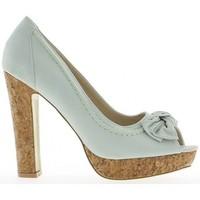 Chaussmoi Green 12cm open toe and platform high heel pumps women\'s Court Shoes in green