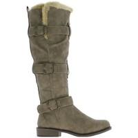 Chaussmoi Boots woman moles to 3.5 cm high heel women\'s High Boots in brown