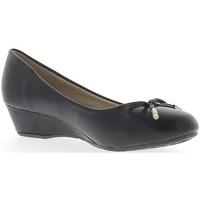 Chaussmoi Ballerines compensées noires à talons de 3, 5 cm women\'s Shoes (Pumps / Ballerinas) in black