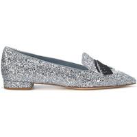 Chiara Ferragni Decolleté quot;Flirting quot; in glitter silver leather women\'s Shoes (Pumps / Ballerinas) in Silver