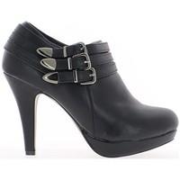chaussmoi boots women black with 10cm heel and mini platform womens lo ...