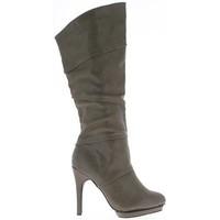 Chaussmoi Boots platform woman Mole in 11cm heel women\'s High Boots in brown