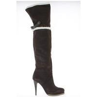 Chaussmoi Waders platform Brown at 11cm heel. women\'s High Boots in brown