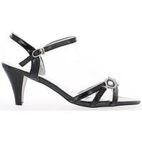 Chaussmoi Sandals size black rhinestone to 7.5 cm heel women\'s Sandals in black