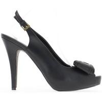 Chaussmoi Black Sandals size 14cm heel and platform with node women\'s Sandals in black