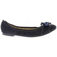 chaussmoi large size black ballerinas with two tone node womens shoes  ...