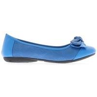 Chaussmoi Blue ballerina decorated with knot women\'s Shoes (Pumps / Ballerinas) in blue