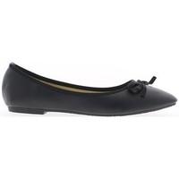 chaussmoi ballerina flats black decorated with knot womens shoes pumps ...