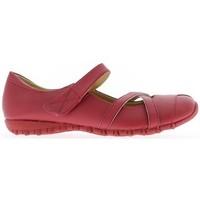 Chaussmoi Ballerinas large comfortable Red women\'s Shoes (Pumps / Ballerinas) in red