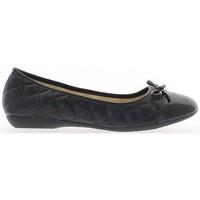 chaussmoi ballerinas large padded black and decorative knot womens sho ...