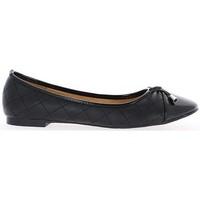 chaussmoi large size black ballerinas with node end bi material womens ...