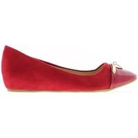 Chaussmoi Red offset ballerinas 4cm heel women\'s Shoes (Pumps / Ballerinas) in black