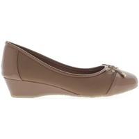 Chaussmoi Brown ballerinas on heels offset 4 cm women\'s Shoes (Pumps / Ballerinas) in brown