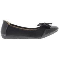 Chaussmoi Black tips ballerinas varnish women\'s Shoes (Pumps / Ballerinas) in black