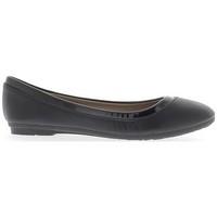 Chaussmoi Black ballerina flats with painted wide rim women\'s Shoes (Pumps / Ballerinas) in black