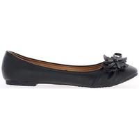 chaussmoi large size black ballerinas with node and talonette womens s ...