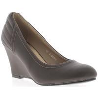 chaussmoi offset brown woman to 75 cm leather seams look heel womens c ...