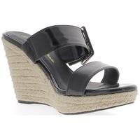 Chaussmoi Clogs size black heels of 12cm and 3cm platform women\'s Espadrilles / Casual Shoes in black