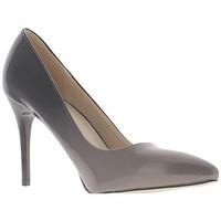 Chaussmoi Two-tone Brown and grey heel shoes 9.5 cm pointed tips women\'s Court Shoes in brown