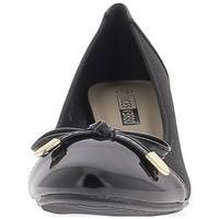 Chaussmoi Compensated ballerinas black sequins and varnished to 5cm heels women\'s Shoes (Pumps / Ballerinas) in black